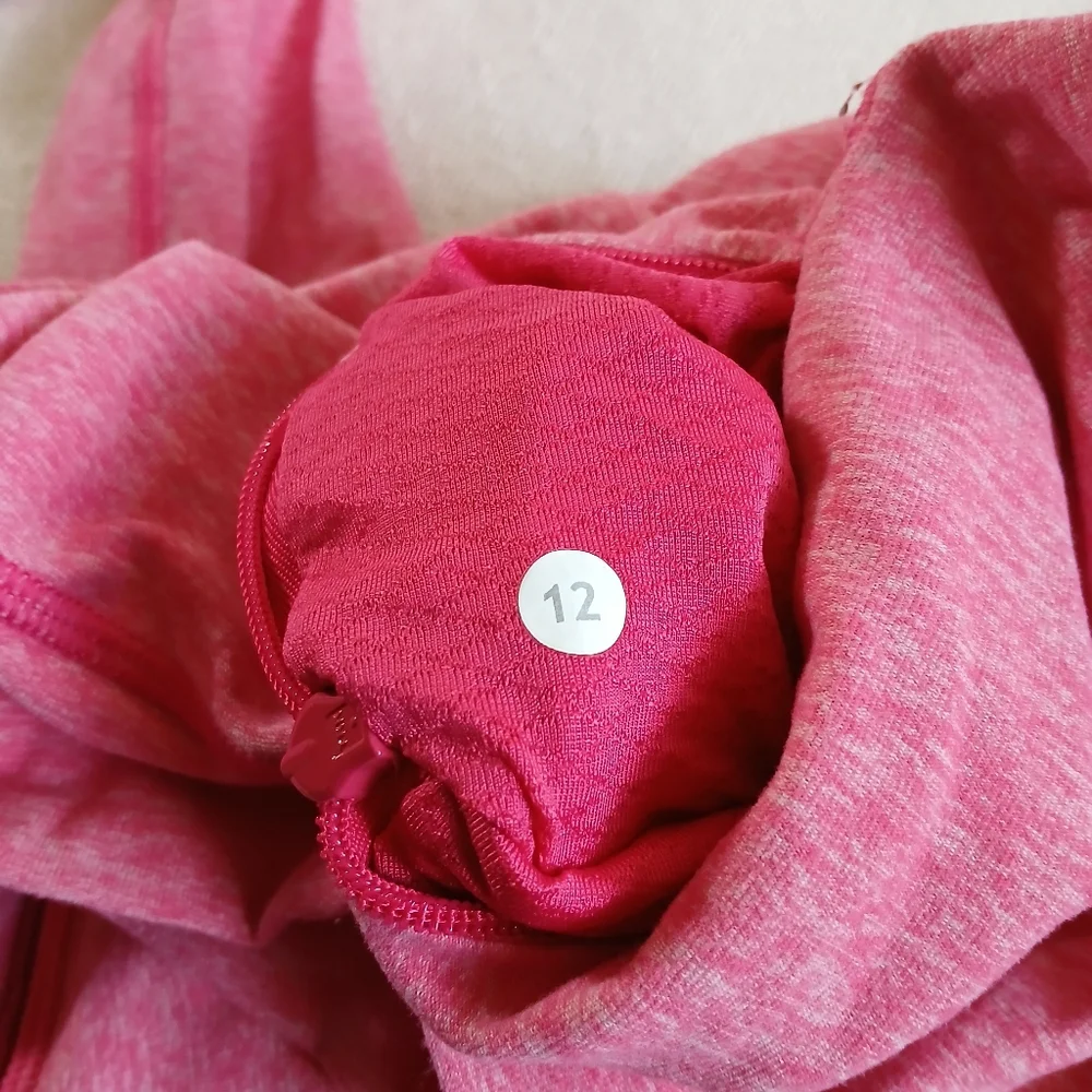 lululemon ♡ think fast long sleeve 12 pink gym athleisure barbie fitness neon